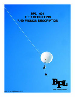 The Test Debriefing and Mission Description for BPL-001, which involved depositing the remains of Conrad Carpenter in the Troposphere above Wales via Nanosatellite.  Click here for more information.
