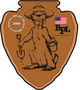 Custom Mission Patch.
		The official BPL-003 Moranic Mission To Montana emblem.  Features 'arrowhead' motif with cute pest rodent handling collection equipment, in true space mission design tradition.